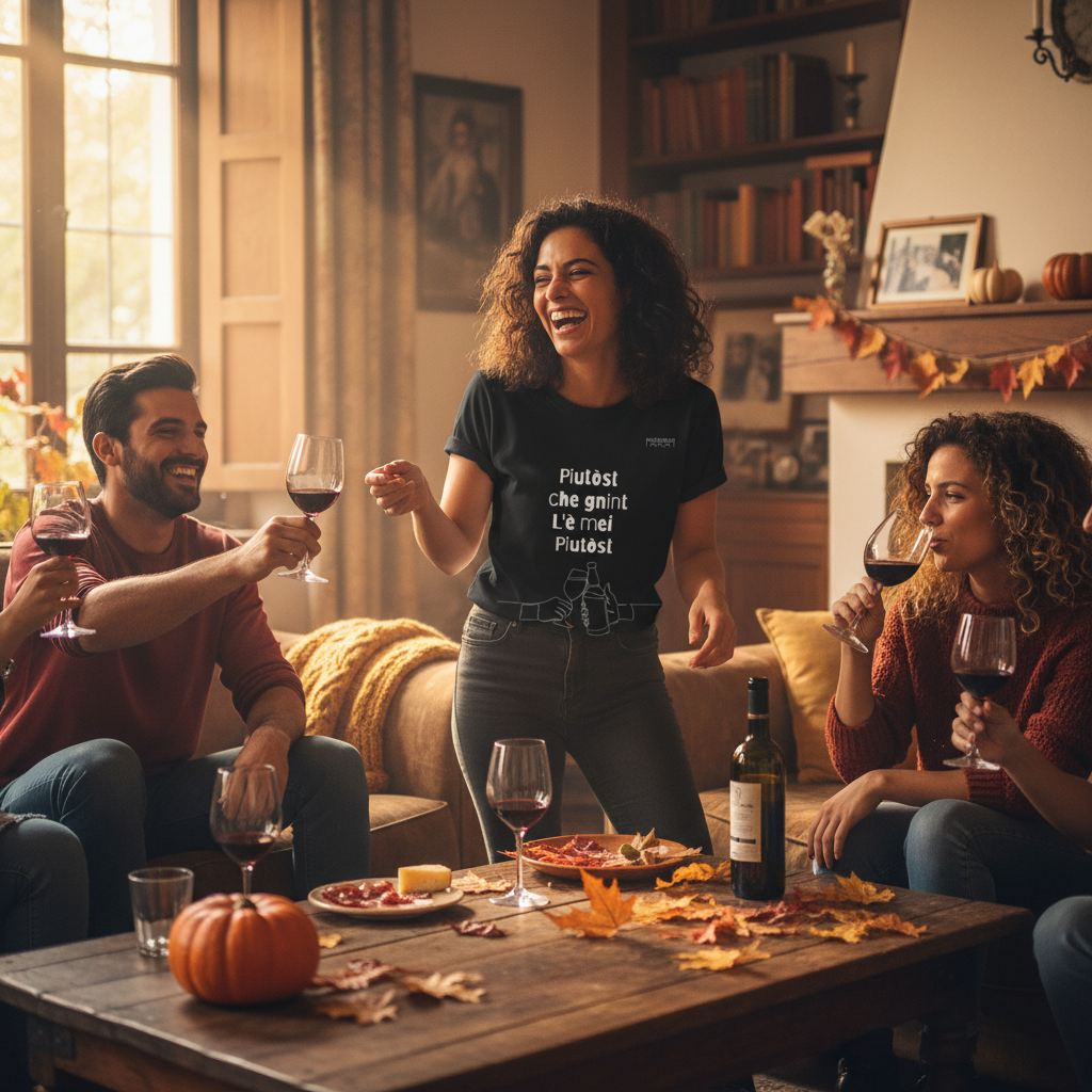 donna in gruppo che sorride e indossa maglia nera piutost - mariminum